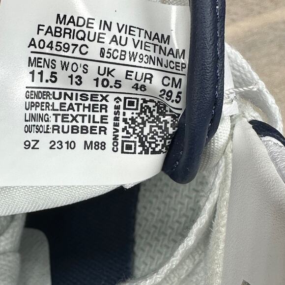 Converse CONS AS-1 Pro Ox White Navy Gum Skate Shoes A04597C Men’s Sz 11.5 - Picture 12 of 13